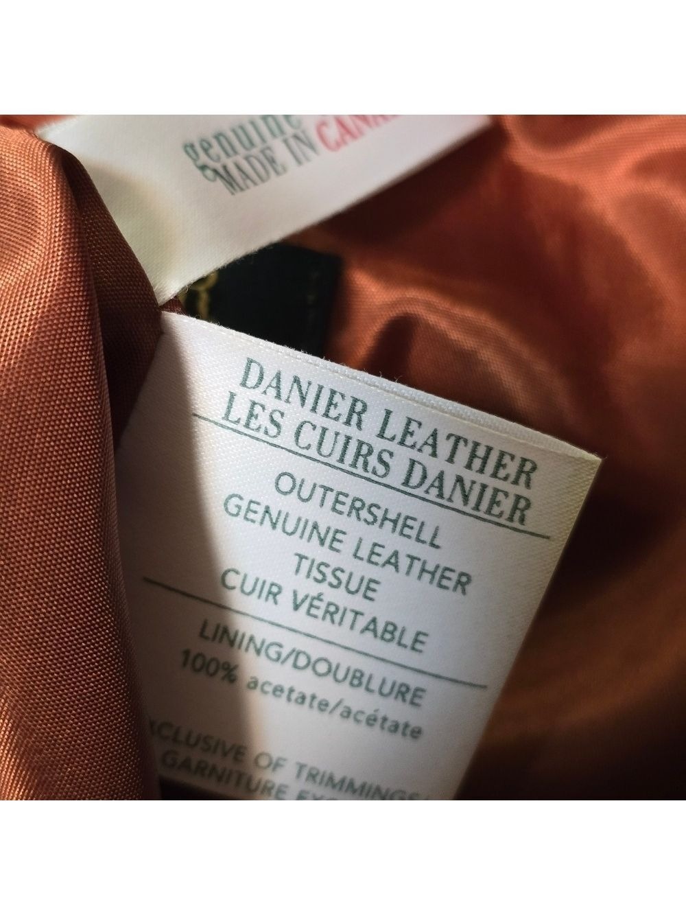 Vintage Danier genuine suede leather pants color camel size 10 - Picture 8 of 10